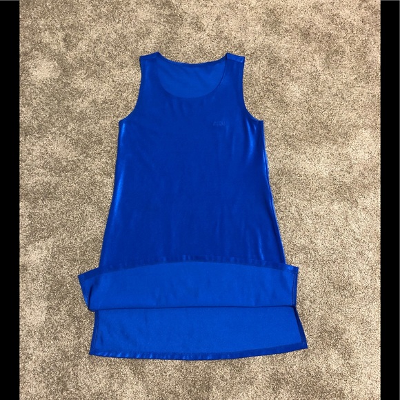 Athena Collection Dress Size S Royal Blue Stretchy Summer Colorful - Picture 7 of 10